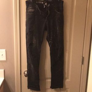 Divided men’s super skinny distressed jeans